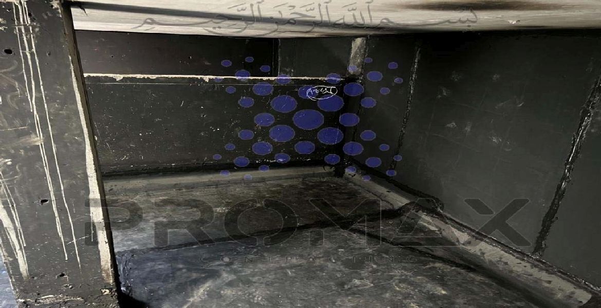 Dolphin Radiators Sceptic Tank - metal roof waterproofing project by Promax in Dubai, UAE